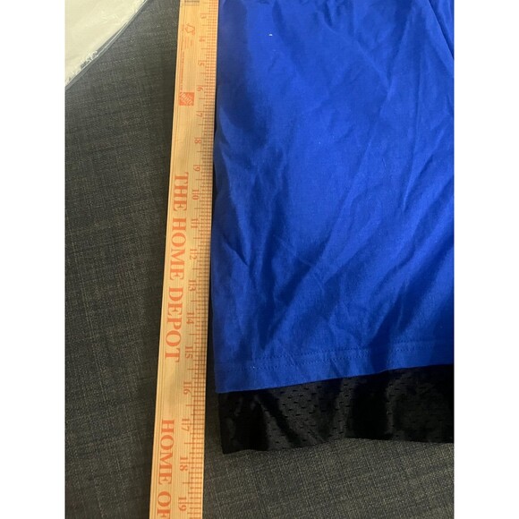 Vintage Spalding Basketball Shorts  Size M 90s Brand New Made in USA Blue - Picture 3 of 7